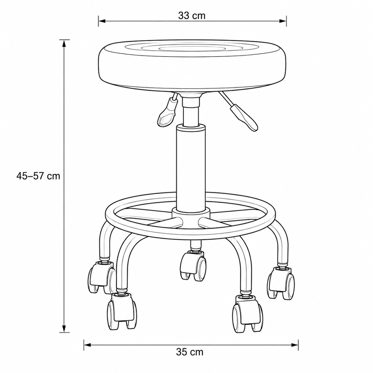 Tabouret ergonomique Similicuir | Axora